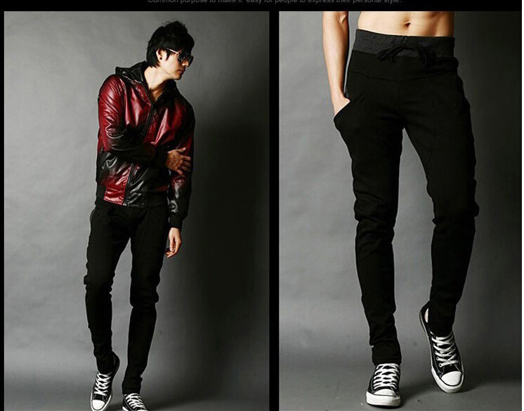 2017 New Fashion Jogger Chinos Skinny Joggers Harem Sweat Pants Men Sport Trousers B4