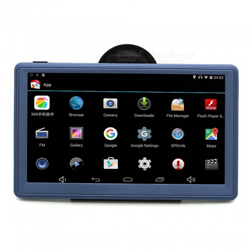 Android 7 inch Car GPS Navigation Navigator WIFI Bluetooth AVIN Quad-core Truck Vehicle GPS Navitel Russia/Europe 8GB Free Maps