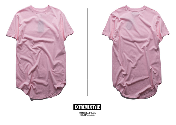 Fashion men extended t shirts longe hip hop tee women swag clothes haruku rock tshirt homme