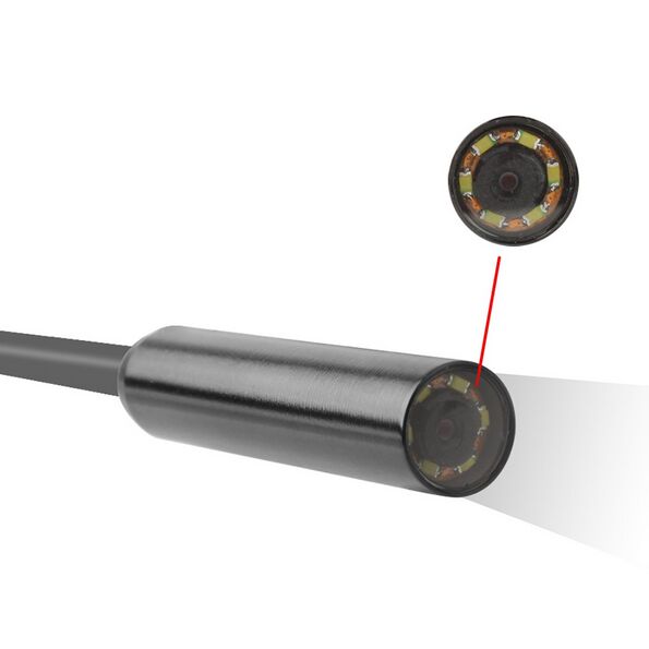 USB Endoscope With WIFI Box HD 720P Inspection Snake Camera 6 LED 9MM Lens 2.0MP 2M For Android IOS USB Wifi Endoscope