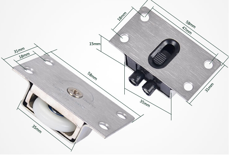 338 stainless steel copper core wardrobe door pulley wheel sliding door