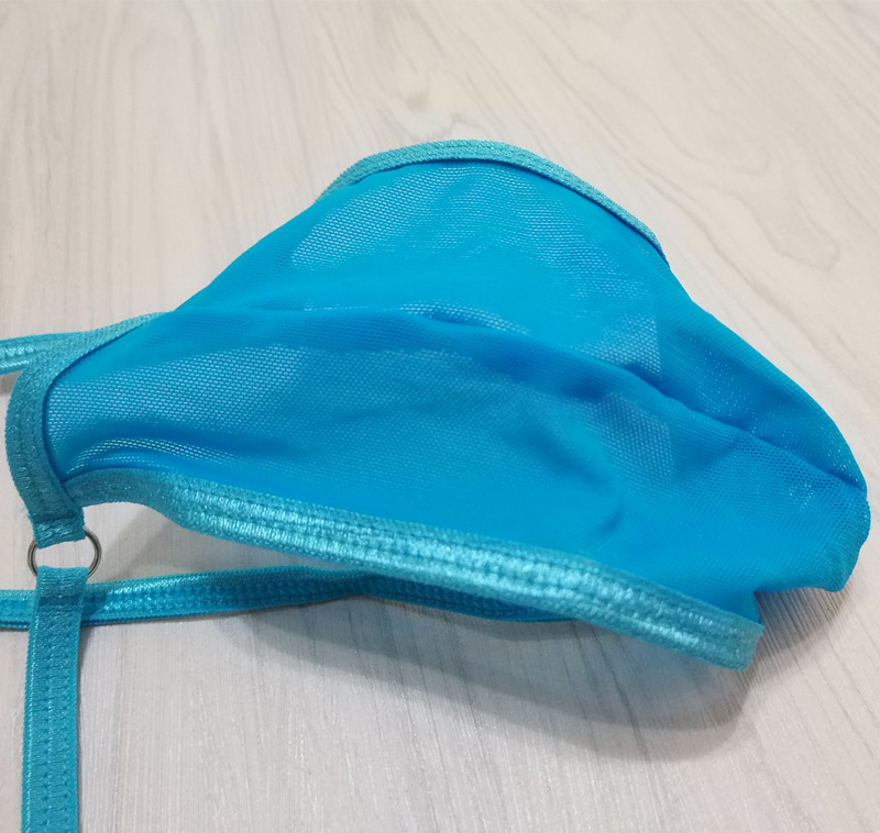 3 pcs Mens Sexy Thongs Micro Bikini GStrings Cotton mesh Transparent Panties cock pouch Gay Underwear erotic Lingerie costumes Jo3644280