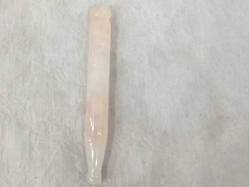 1pcs Free Shipping Natural pink quartz jade wand massage stick beauty massager For body health massager yoni wand