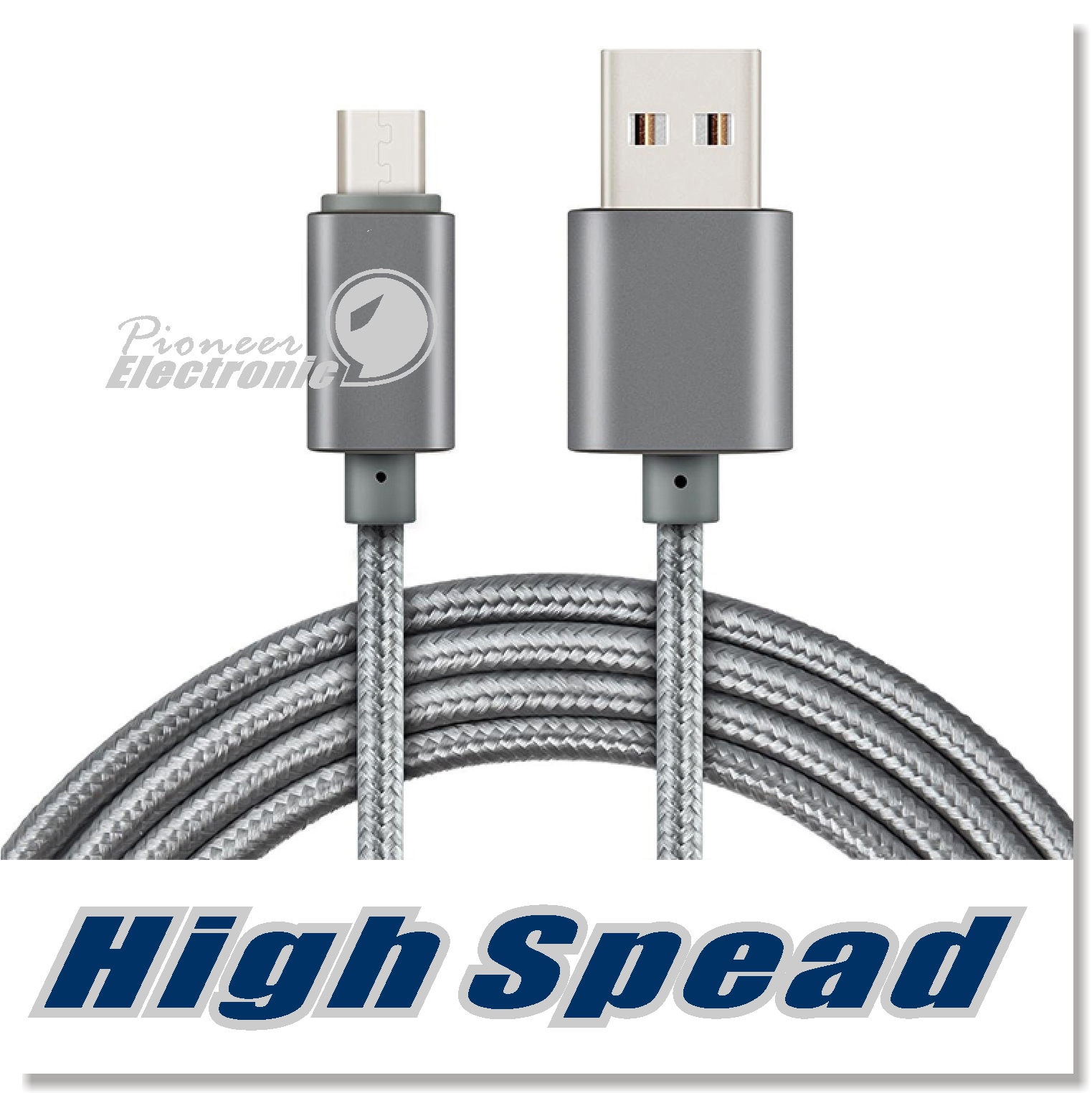 Metal Housing Braided Micro USB Cable 2A Durable High Speed Charging USB Type C Cable with 10000 Bend Lifespan for Android Smart Phone, Silver 
Metal Housing Braided Micro USB Cable 2A Durable High Speed Charging USB Type C Cable with 10000 Bend Lifespan for Android Smart Phone, Silver