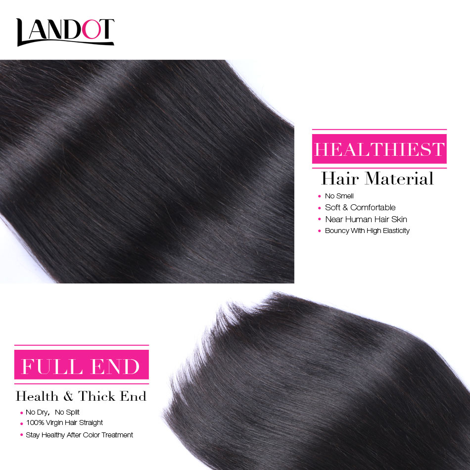 Brazilian Straight Virgin Human Hair Weaves Bundles 8A Grade Unprocessed Peruvian Indian Malaysian Cambodian Brazillian Remy Hair Extensions