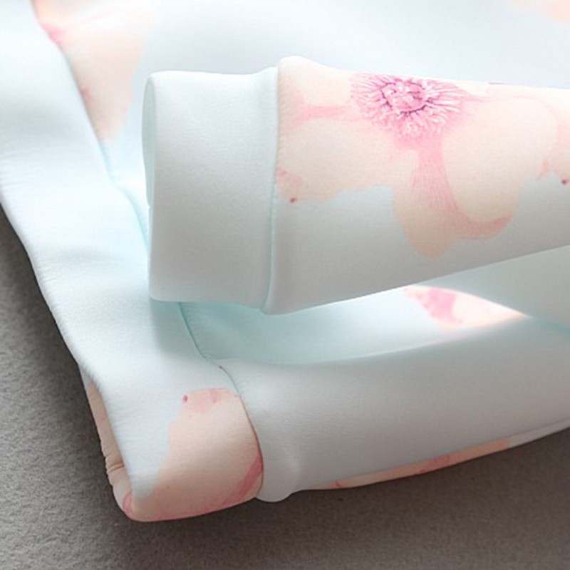 Wholesale- Korean Autumn Kids Clothes Baby Girl Floral Long Sleeve T-shirt + Skirt Fashion Girls 2 Pcs Set Children Clothing