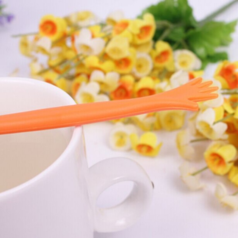 Cute Spoon tableware Stir Bar Stick Mixing restaurant bar Kitchen Flatware practical tools Wholesale- Hot Sale 50PCS