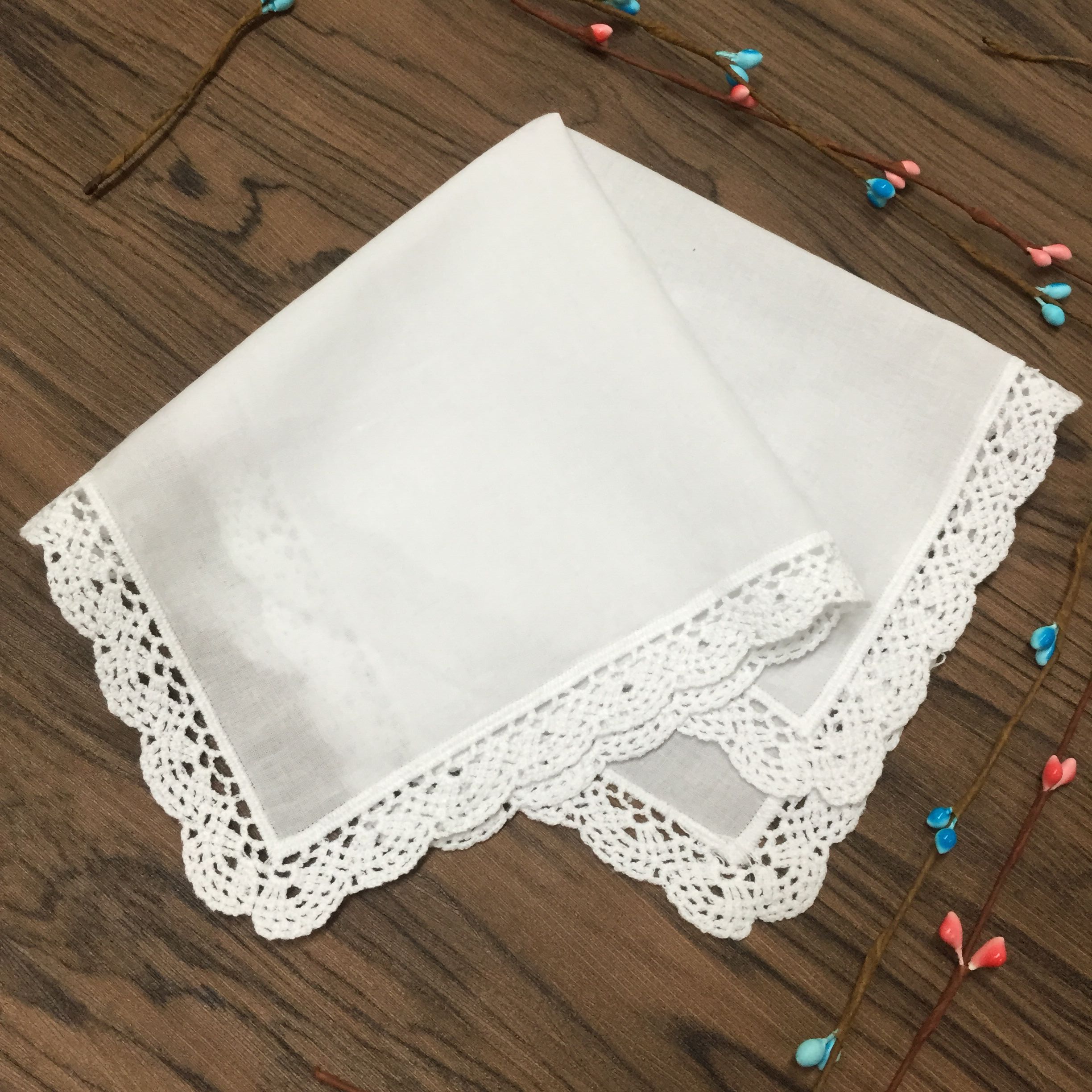 Set of 12 Home Textiles Ladies Handkerchief White Cotton Lace Wedding Bridal Hankies Hanky 12x12-inch
Set of 12 Home Textiles Ladies Handkerchief White Cotton Lace Wedding Bridal Hankies Hanky 12x12-inch