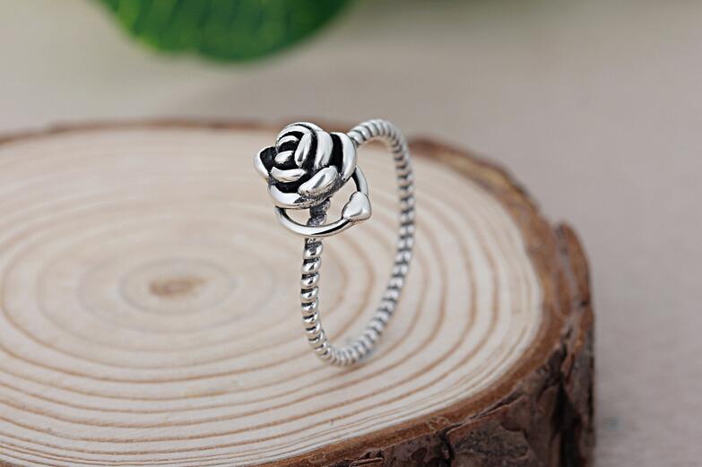 Wholesale Professional Vintage Jewelry 925 Sterling Silver Women Wedding Engagement Band Cut Flower Ring For Lover Giift Size 5/6/7/8/9