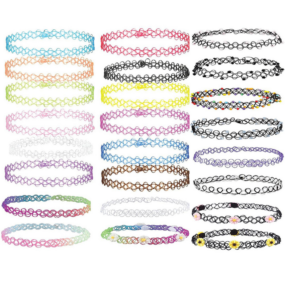New multistyle handmade retro tattoo choker stretch necklace sexy women vintage elastic line punk necklace jewelry set gift, Golden;silver
New multistyle handmade retro tattoo choker stretch necklace sexy women vintage elastic line punk necklace jewelry set gift, Golden;silver