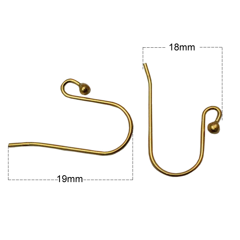 Beadsnice 925 Earring Hooks 21gauge Handmade Sterling Silver Earring Wires with Ball end for DIY Earrings Making ID25417