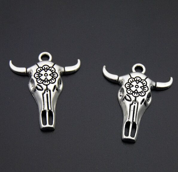 100pcs/lot Antique Silver Plated skull bull Ox Head Charms Pendants for Jewelry Making DIY Handmade Craft 32x26mm, Bronze;silver
100pcs/lot Antique Silver Plated skull bull Ox Head Charms Pendants for Jewelry Making DIY Handmade Craft 32x26mm, Bronze;silver
