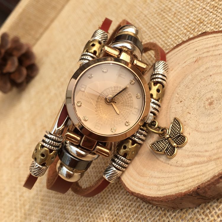 Unisex Retro Leather Bracelet Table Ladies Dress Fashion Watch Butterfly Cartoon Student Hand Quartz Watch men and women general bracelet, Slivery;brown
Unisex Retro Leather Bracelet Table Ladies Dress Fashion Watch Butterfly Cartoon Student Hand Quartz Watch men and women general bracelet, Slivery;brown