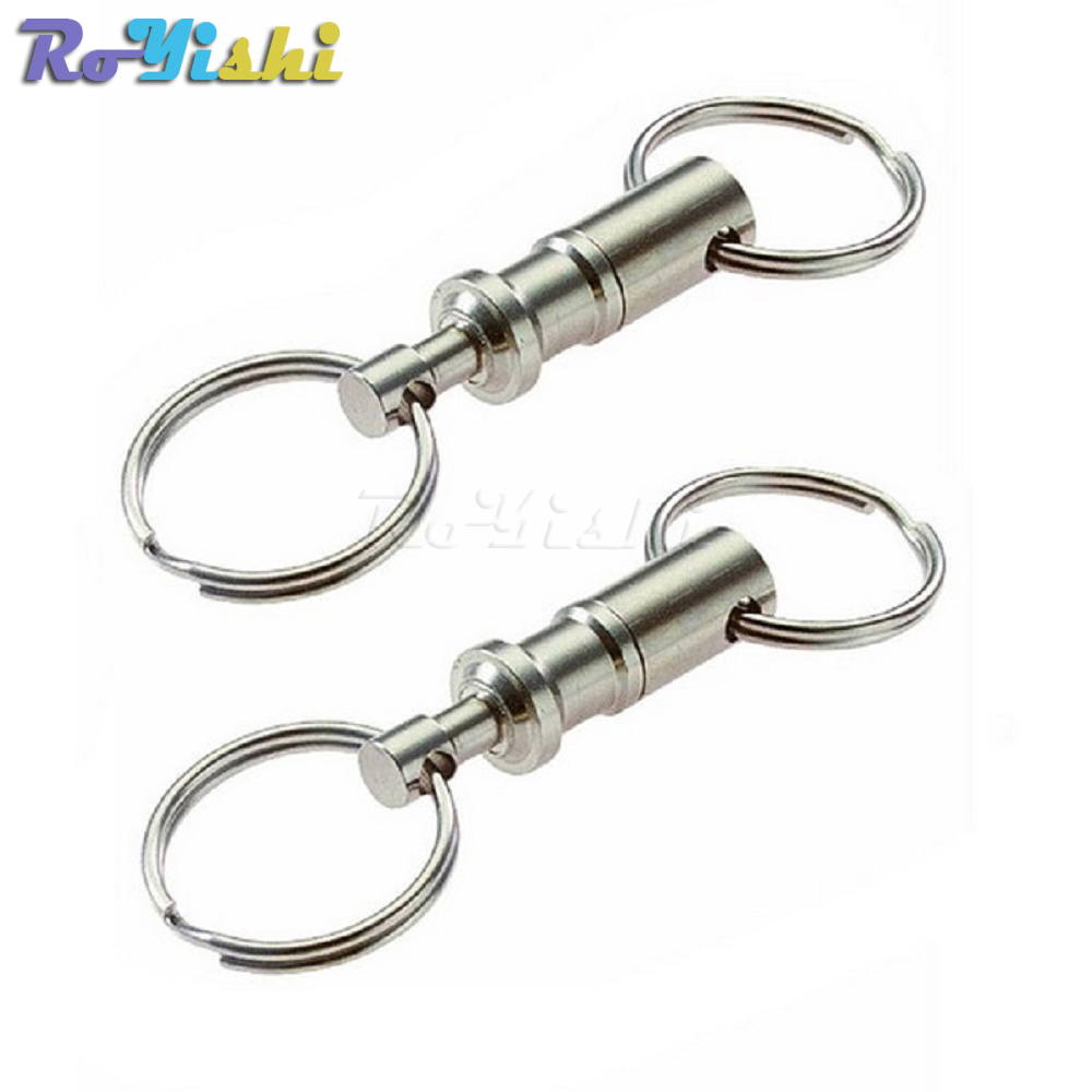 10pcs/lot Removable Keyring Quick Release Keychain Dual Detachable Key Ring Snap Lock Holder Steel Chrome Plated Pull-Apart Key Rings, Black
10pcs/lot Removable Keyring Quick Release Keychain Dual Detachable Key Ring Snap Lock Holder Steel Chrome Plated Pull-Apart Key Rings, Black