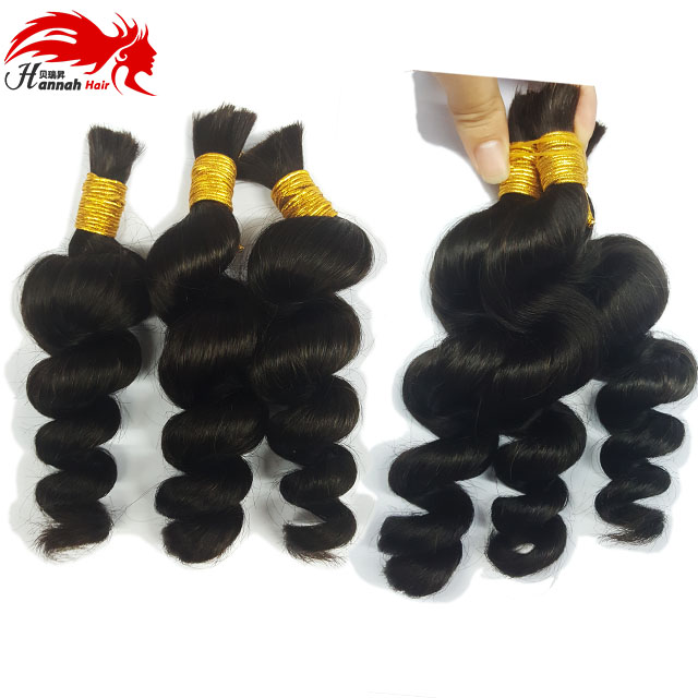 Boho Braids Human Hair For Micro Braids Bulk hair No Weft Natural Color Braids Extensions Brazilian Braiding Hair