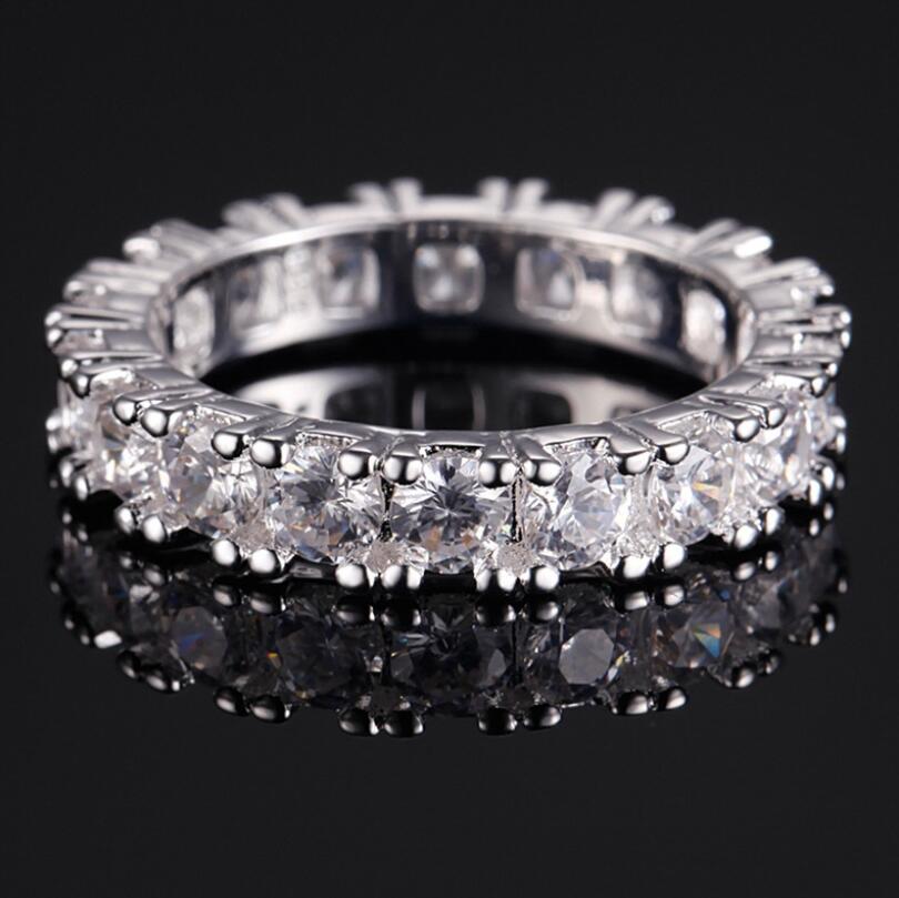 10KT Gold Pink Sapphire CZ Dia Gemstone Rings for Women b9d5