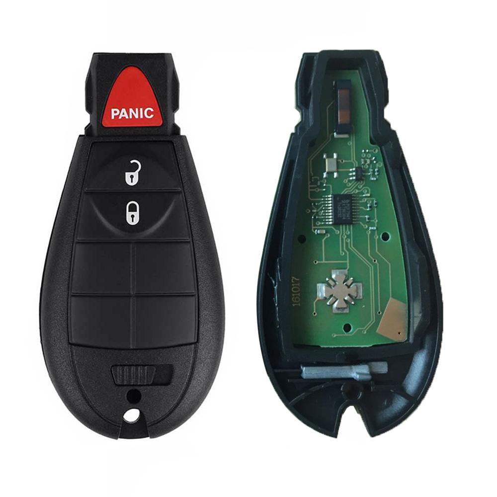Guaranteed 100% 3Buttons Keyless Entry Uncut Car Replacement Remote Transmitter Key Fob For Dodge Fobik Free Shipping