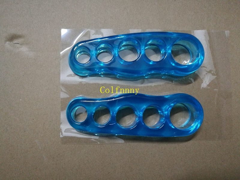 50Pairs/lot Silicone Gel Foot Fingers 5 Hole Toe Separator Thumb Valgus Protector Bunion Adjuster Hallux Valgus Guard Feet Care