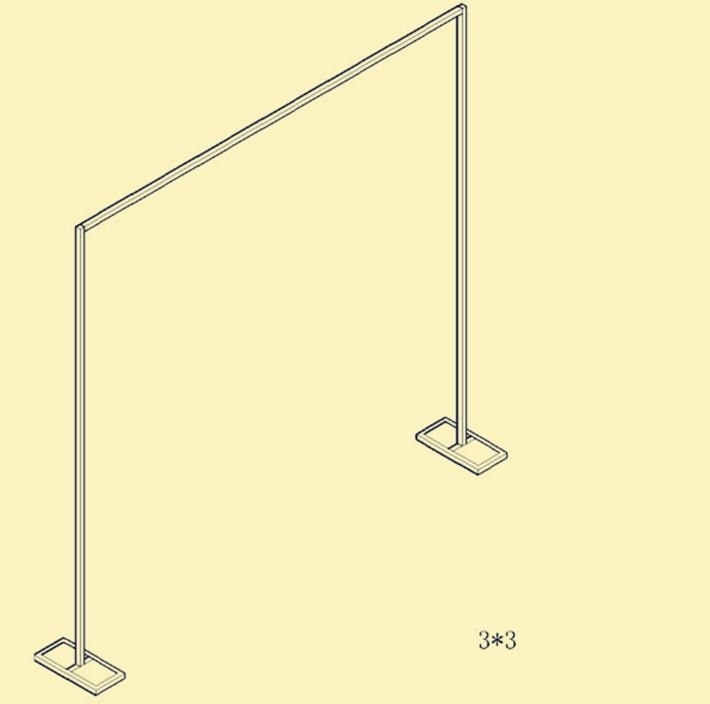 Stainless steel retractable background bracket of the wedding background the curtain of the curtain frame free shipping WQ09
