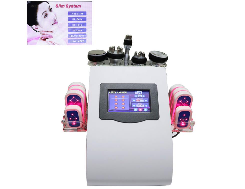 New Arrival 40K Ultrasonic liposuction Cavitation 8 Pads lipolaser Slimming Beauty Machine Vacuum RF Skin Care Equipment For Salon