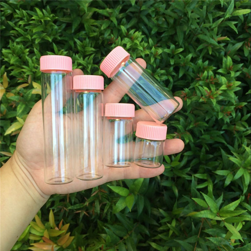 15ml 25ml 40ml 50ml 60ml Glass Bottles Plastic Cap Pink Screw Transparent Glass Vials Plastic Bottles Jars Bottles 50pcs
15ml 25ml 40ml 50ml 60ml Glass Bottles Plastic Cap Pink Screw Transparent Glass Vials Plastic Bottles Jars Bottles 50pcs