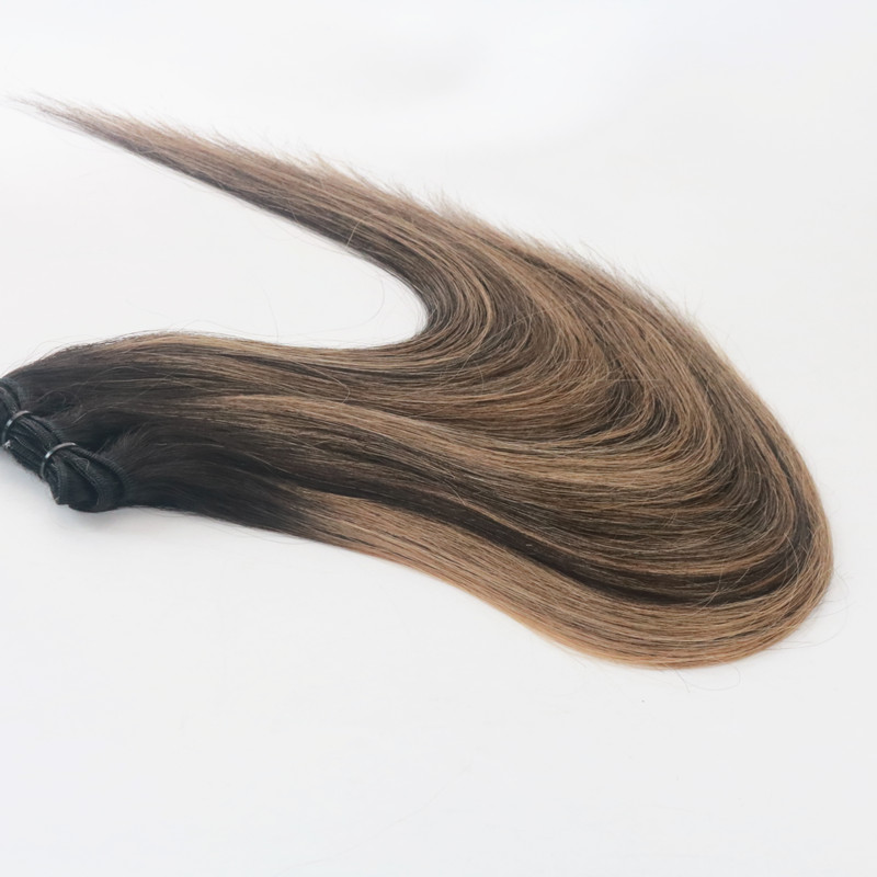 Balayage Color T1B/6 Best Selling Virgin Hair Straight Human Hair Weaving Hair Weft 100G Per Bundle