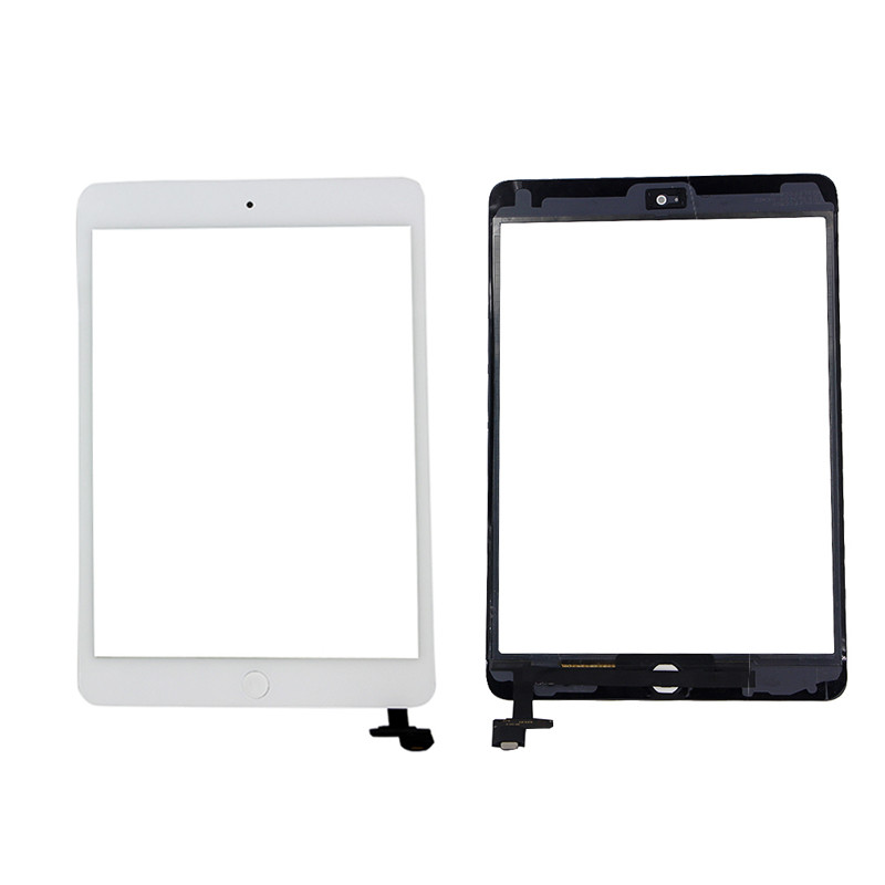 Touch Screen Glass Panel with Digitizer with Adhesive IC Connector Buttons for iPad Mini 2 Air 5 6 7 8 9 10
