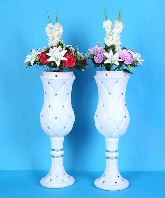 75cm high-end atmosphere viscose plastic vase wedding products wholesale wedding shop decoration Road cited Free shipping WQ12