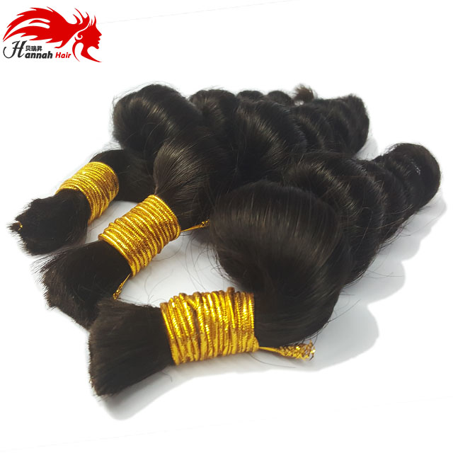 Boho Braids Human Hair For Micro Braids Bulk hair No Weft Natural Color Braids Extensions Brazilian Braiding Hair