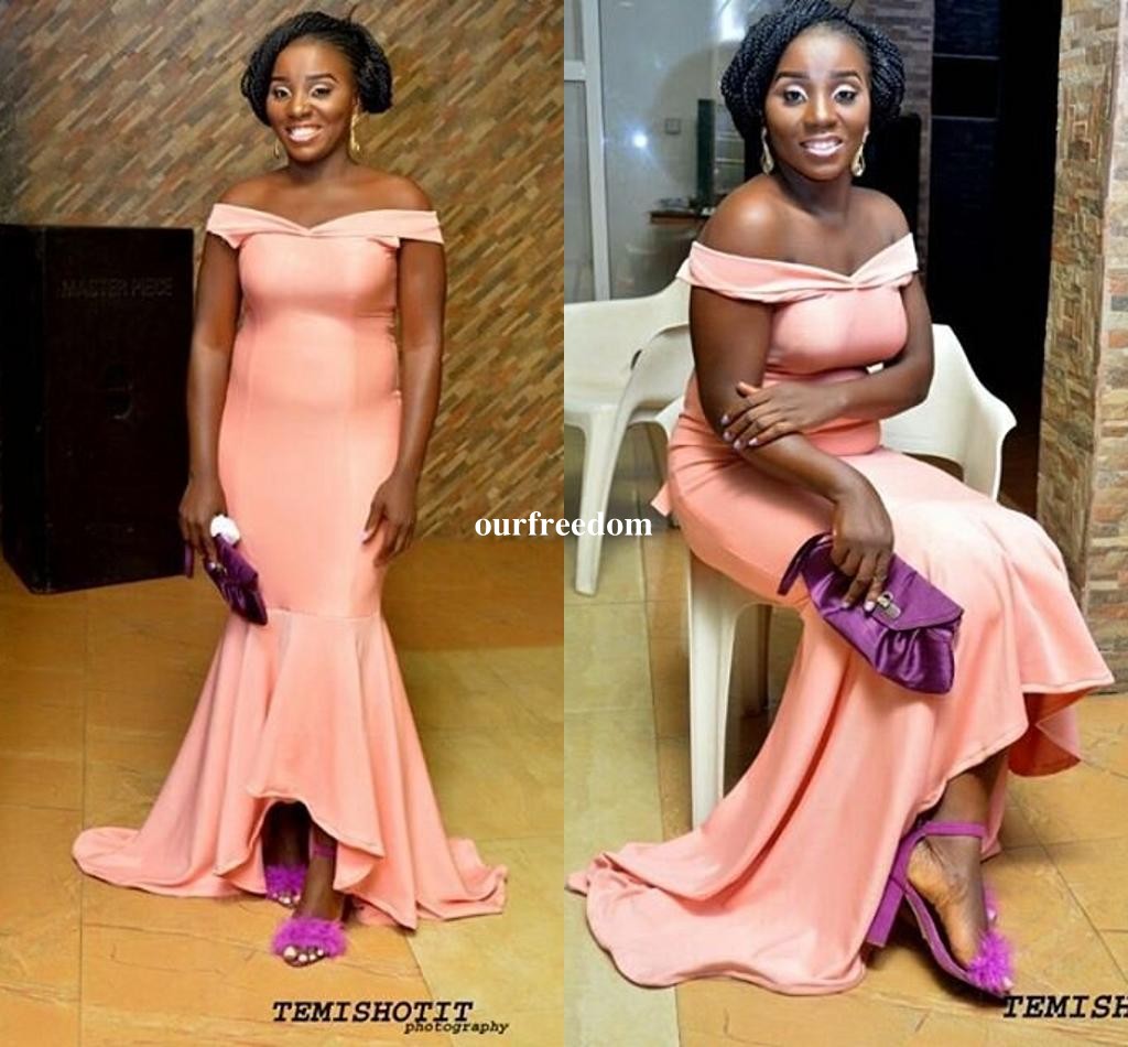 2019 Peach Off The Shoulder Bridesmaid Dresses Hi Low Elastic Satin Mermaid Maid Of Honor Wedding Guest Gown Cheap Custom Made
2019 Peach Off The Shoulder Bridesmaid Dresses Hi Low Elastic Satin Mermaid Maid Of Honor Wedding Guest Gown Cheap Custom Made