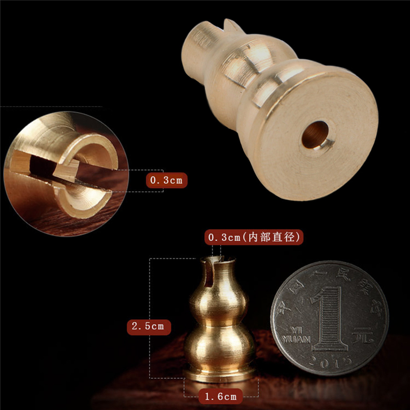 Wholesale- Copper Mini Cucurbit Incense Coil Burner Censer Pot Vintage