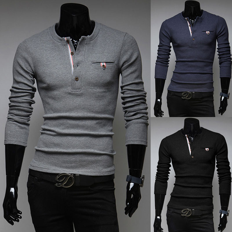 Wholesale- Pull Homme 2016O-Neck Sweaters Stylish Knitted Long Sleeve Men Sweater Male Solid Color Slim Sweaters Pullover XXL