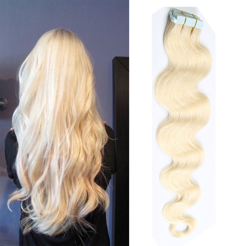 Tape In Hair Extensions #613 Bonde 100% Remy Human Hair Extensions 20pcs PU Skin Weft Body Wave Free Shipping Multi Color Factory Price, Optional color
Tape In Hair Extensions #613 Bonde 100% Remy Human Hair Extensions 20pcs PU Skin Weft Body Wave Free Shipping Multi Color Factory Price, Optional color