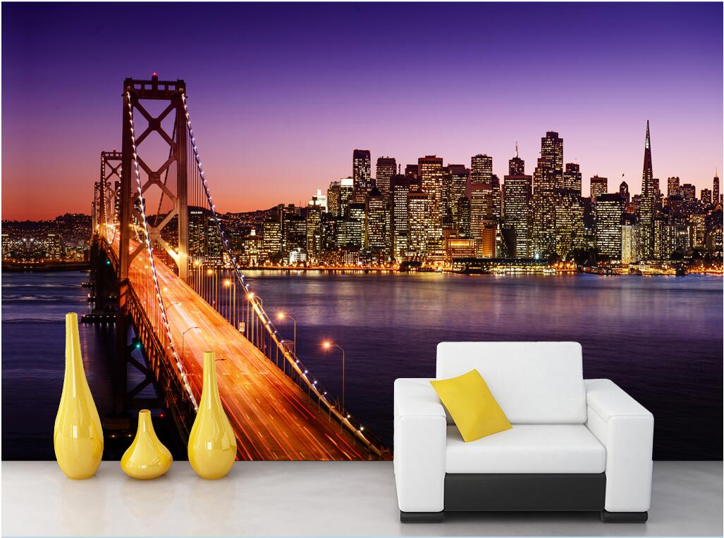 3d room wallpaper custom photo mural Bay bridge city at night home decor painting picture home decor 3d wall murals wallpaper for walls 3 d, Non-woven
3d room wallpaper custom photo mural Bay bridge city at night home decor painting picture home decor 3d wall murals wallpaper for walls 3 d, Non-woven