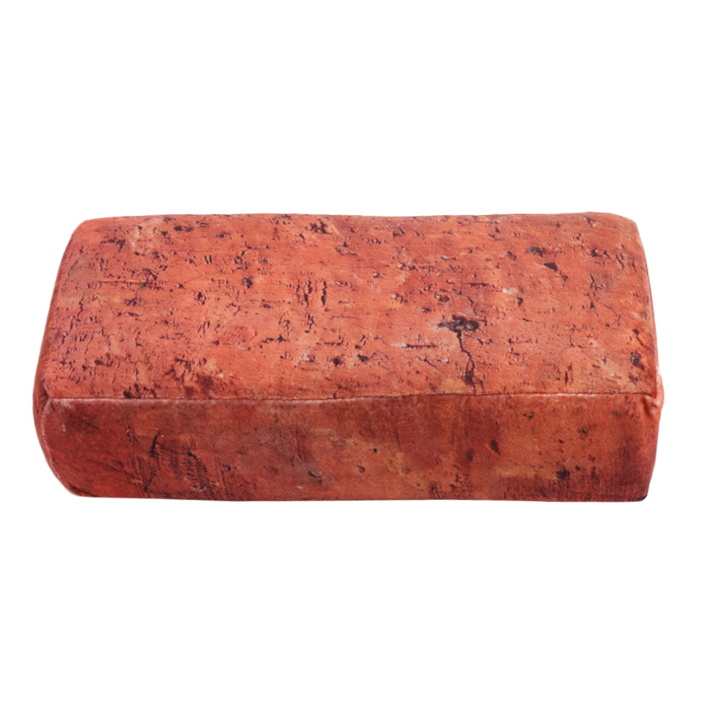 Wholesale- Comfortable Personal Creative Design Home Office Head Rest Pillow Cushion Men Women Comfortable Brick/Wood Shape Plush Pillow
