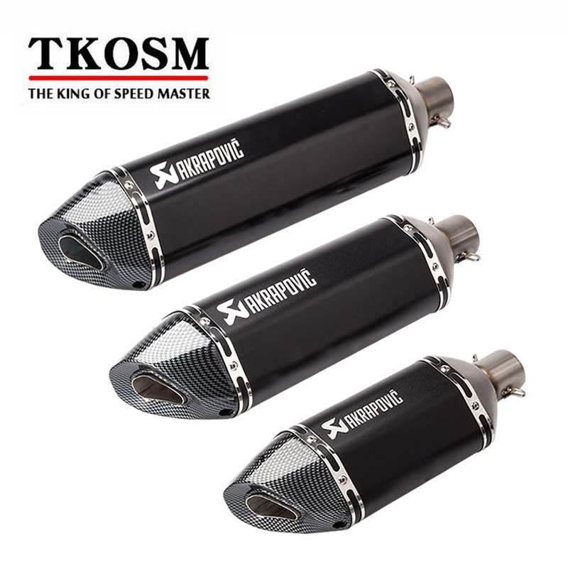 TKOSM Universal Motorcycle Modified Scooter Akrapovic Exhaust Muffle pipe for GY6 CBR125 CBR250 CB400 CB600 YZF Z900 Z750 GSXR750
TKOSM Universal Motorcycle Modified Scooter Akrapovic Exhaust Muffle pipe for GY6 CBR125 CBR250 CB400 CB600 YZF Z900 Z750 GSXR750