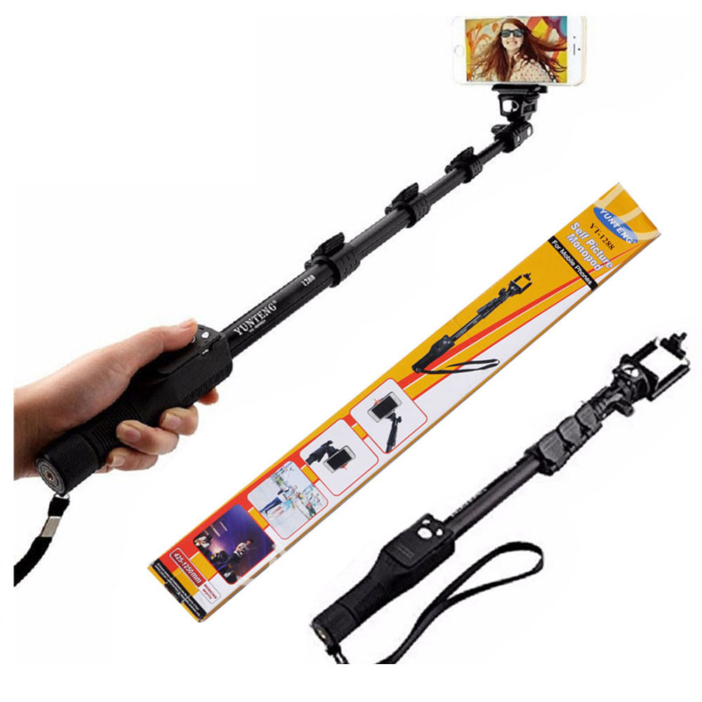 Yunteng 1288 Quality Goods Bluetooth Wireless Extendable Handheld Selfie Stick With Zoom for iP Samsung mobile phone от DHgate WW