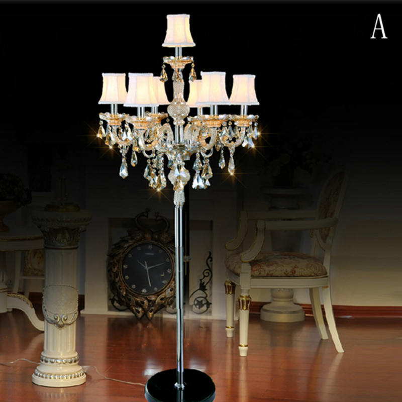 Guesthouse Living Room Study Crystal Floor Lamps Bedroom Bedside Club Floor Lights Hotel Lobby Lighting Fixture