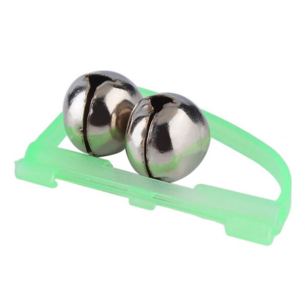 10pc Fishing Accessory Rod Tip Fish Bite Double Alarm Alert Clip Bells Tool for Fishing Tackle Tools night time anglers Glow in the dark