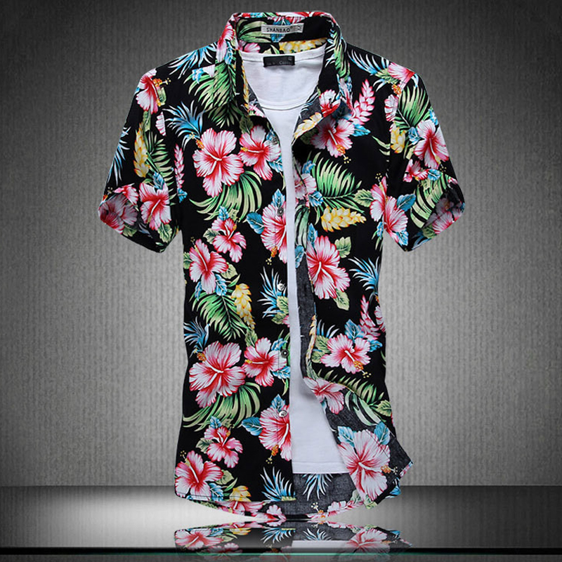 Wholesale- Ahkuci 2019 New Men's Short Sleeve Hawaiian Shirt Summer Style Cotton Floral Men Casual Beach Hawaii Shirts F M-5XL Male Blouse
Wholesale- Ahkuci 2019 New Men's Short Sleeve Hawaiian Shirt Summer Style Cotton Floral Men Casual Beach Hawaii Shirts F M-5XL Male Blouse