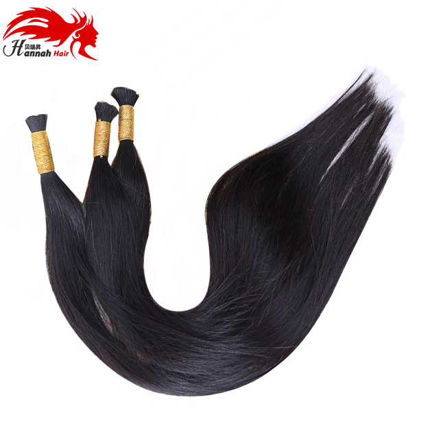 Human Hair For Micro Braids Bulk Hair Brazilian Straight Micro Human Braiding Hair Bulk No Attachment