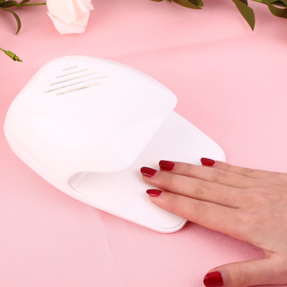 Wholesale- YM709 Small Size Nail Dryer Personal Use Nail Polish Fashion Design UV Lamp Curing Manicure Dryer Lamp Top Sale