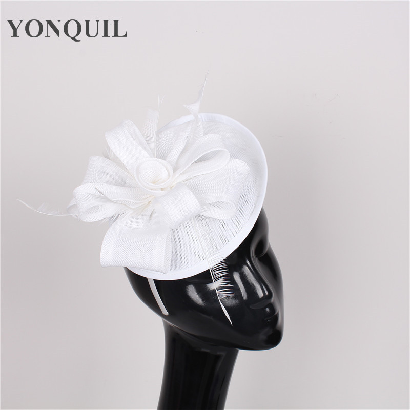 White or multiple colors DIY fascinator wedding hat bridal with feather headpiece party hair accessories women elegant event headwear
White or multiple colors DIY fascinator wedding hat bridal with feather headpiece party hair accessories women elegant event headwear