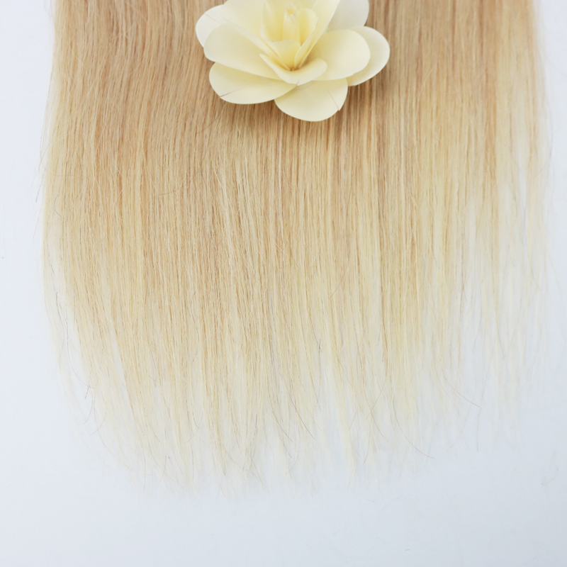 100% Straight Unprocessed Virgin Remy Human Hair Ombre Blonde Color #14 to #613 Seamless Skin Weft Tape In Hair Extensions