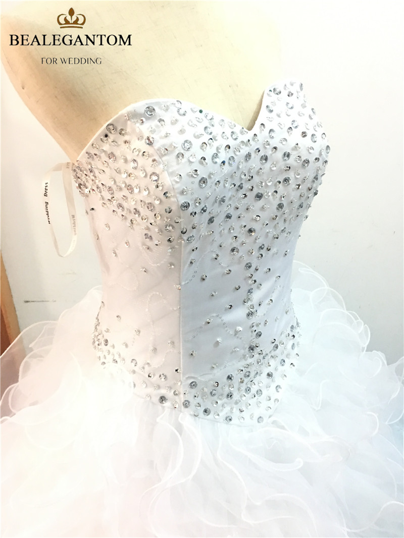 2017 Sexy Fashion Blue And White Ball Gown Quinceanera Dresses with Beading Sequined Plus Size Sweet 16 Dresses Vestido Debutante Gowns BQ18
