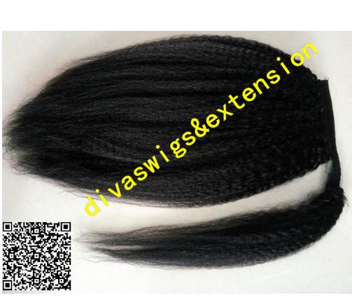 dora dora Wrap Drawstring Human Hair Ponytail Extensions Coarse Curly Afro Kinky Straight Italian Yaki Curly Ponytail Extension