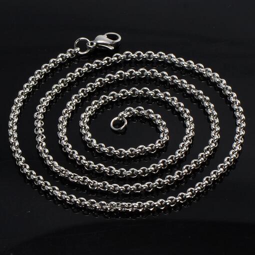 5pcs in bulk wholesale price silver tone Stainless Steel Thin round rolo LInk Chain Necklace women jewelry 2.5mm/3mm /4mm choose lenght
5pcs in bulk wholesale price silver tone Stainless Steel Thin round rolo LInk Chain Necklace women jewelry 2.5mm/3mm /4mm choose lenght