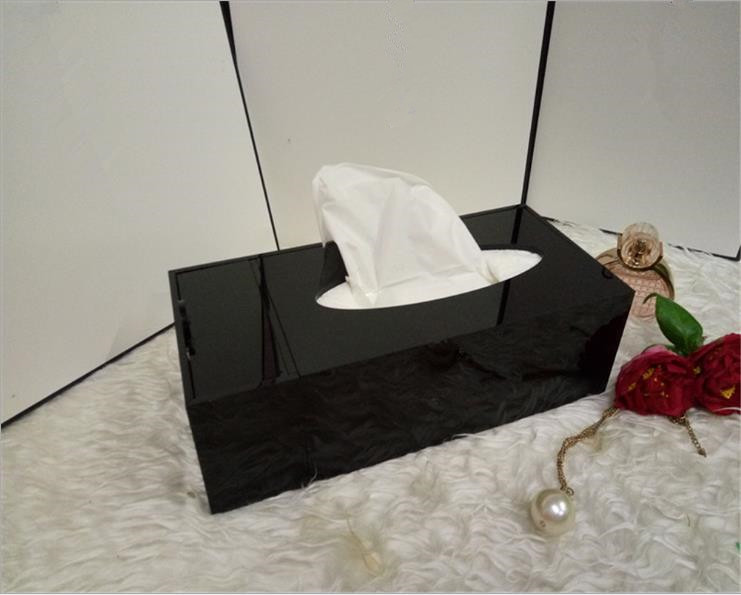 Hot sell ! classic high-grade acrylic multifunction tissue box / cosmetic accessories storage with gift packing, Black
Hot sell ! classic high-grade acrylic multifunction tissue box / cosmetic accessories storage with gift packing, Black