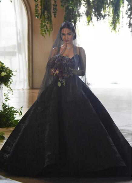 Latest 2020 Black Gothic Wedding Dresses Sweetheart Neck Beaded Puffy A Line Vintage Quality Lace Bridal Gowns Plus Size Custom Made China