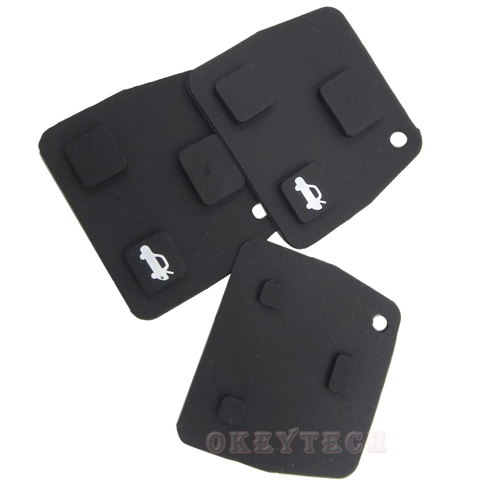 2 3 Button Car Remote Car Key Fob Rubber Pad Stying Cover For Toyota /Avensis /Corolla /Lexus /Rav4